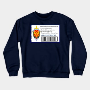 Russian Federation FSB Asset Tag Crewneck Sweatshirt